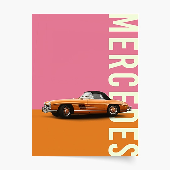 Plakát, Auta: Mercedes-Benz, 21x30