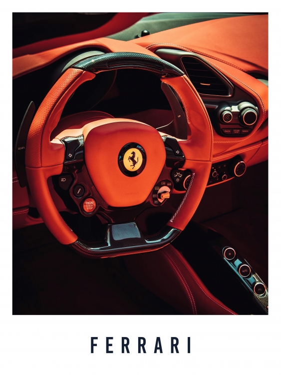 Plakát, Auta: Ferrari, 21x30