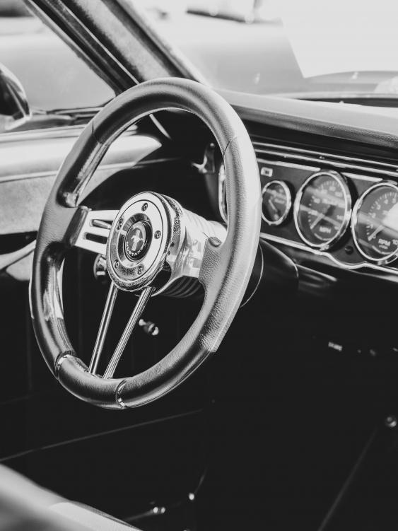 Plakát, Auta: Interiér Mustangu, 21x30