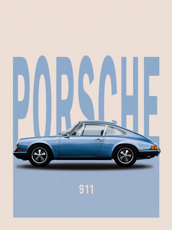 Plakát, Auta: Porsche 1, 21x30