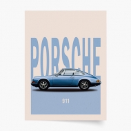 Plakát, Auta: Porsche 1, 20x30 cm