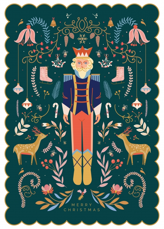 Plakát, Vánoce: Louskáček zelený, 50x70