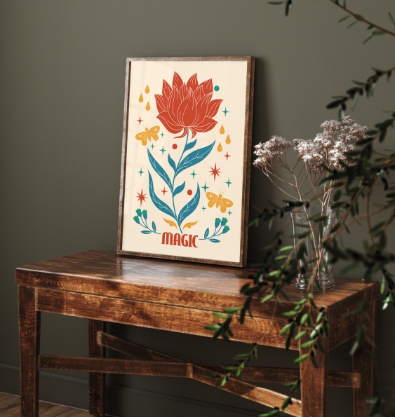 Plakát, Tarot: Květina, 30x40