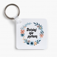 Přívěsek Dnes se neptám, 6x6 cm