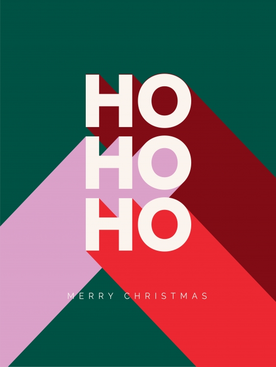 Obrázek, Svátky: HO HO HO, 40x60 cm