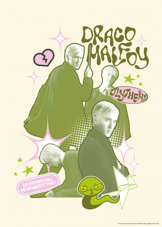 Plakát, Harry Potter: Zmijozel - Draco Malfoy, 30x40