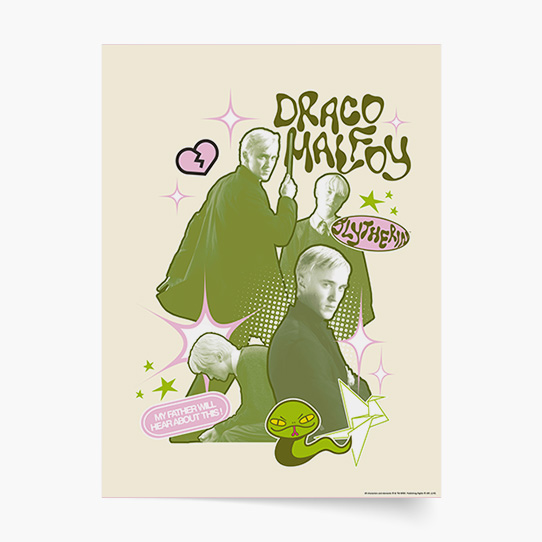 Plakát, Harry Potter: Zmijozel - Draco Malfoy, 30x40
