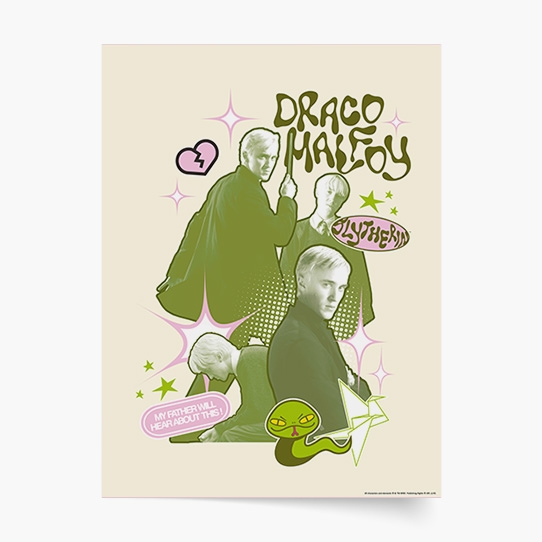 Plakát, Harry Potter: Zmijozel - Draco Malfoy, 30x40