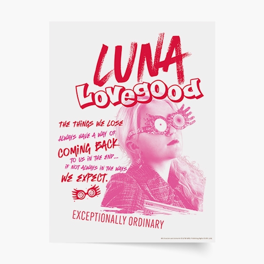 Plakát, Harry Potter: Luna Lovegoodová - Výjimečně obyčejná, 30x40