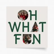 Plakát, Święta: Oh what fun, 30x30 cm
