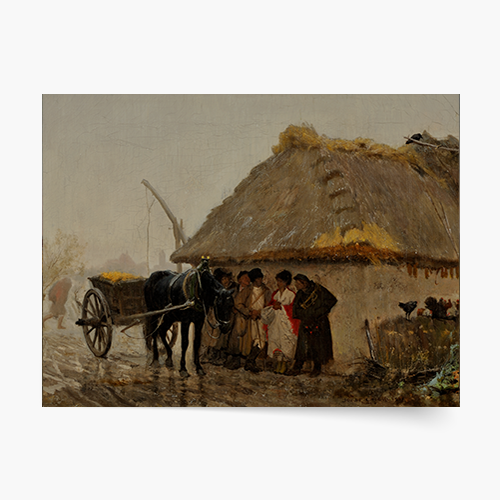 Plakát, Józef Chełmoński "Před deštěm", 40x30