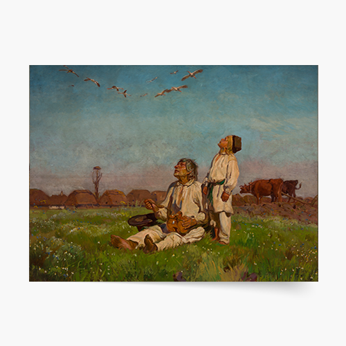 Plakát, Józef Chełmoński „Čápi“, 40x30