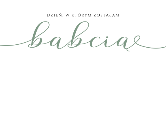 Plakát, Den babičky, 30x21