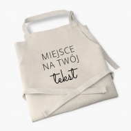 Zástěra Váš text, 