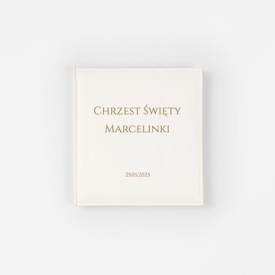 Kožené fotoalbum křest, 10x15 cm