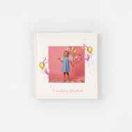 Kožené fotoalbum Narozeniny, 22x22 cm