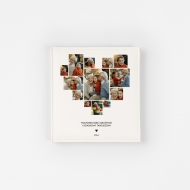 Kožené fotoalbum Insta srdce, 22x22 cm