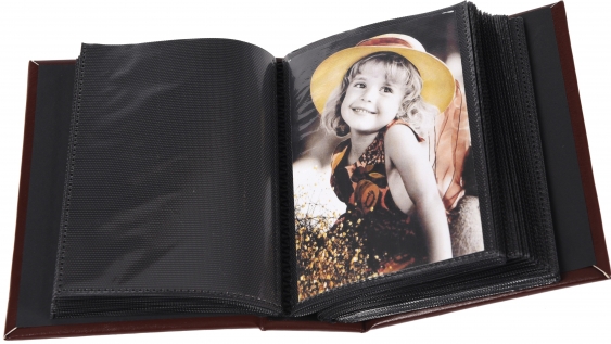 Fotoalbum černé stránky MODRÉ 100 fotografií, 10x15 cm