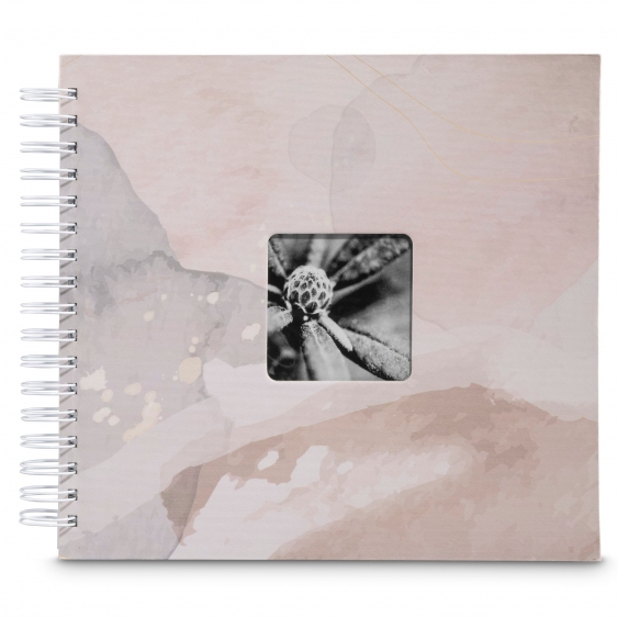 Samolepící fotoalbum AKVARELNÍ BARVA FINE ART HNĚDÁ 50 stran, 10x15 cm
