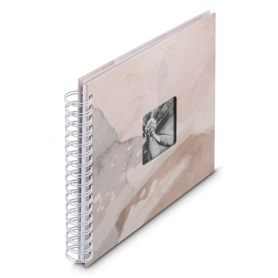 Samolepící fotoalbum AKVARELNÍ BARVA FINE ART HNĚDÁ 50 stran, 10x15 cm