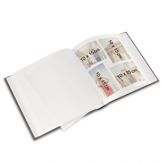Samolepící fotoalbum JUMBO AKVARELOVÁ ČERNÁ 80 stran, 10x15 cm