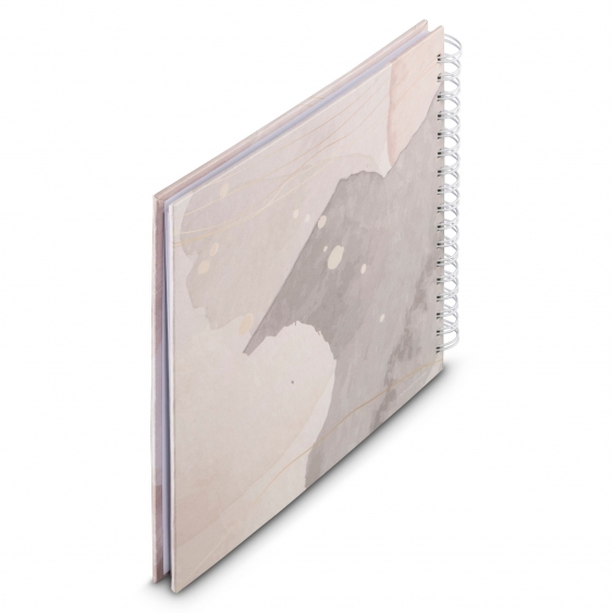 Samolepící fotoalbum AKVARELNÍ BARVA FINE ART HNĚDÁ 50 stran, 10x15 cm