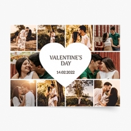 Plakát, Valentýnský koláž, 40x30 cm