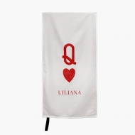 Ręcznik_cz Typografický: Q Lucky You, M, 50x100 cm