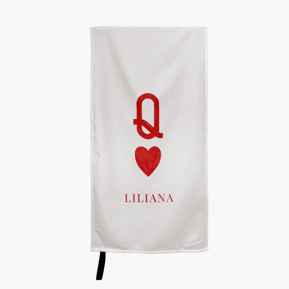Utěrák Typografické: Q Lucky You, M, 50x100 cm