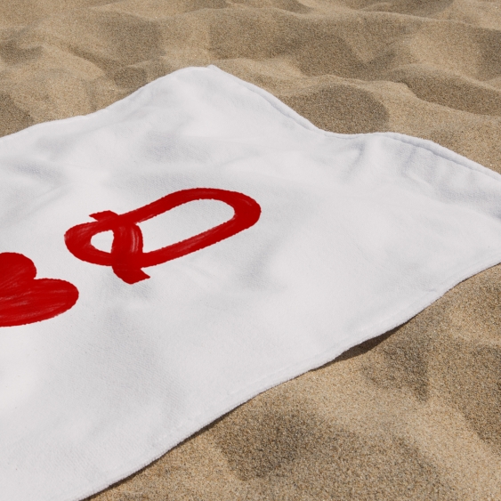 Utěrák Typografické: Q Lucky You, M, 50x100 cm