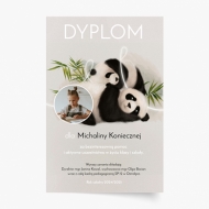 Plakát, Diplom Panda - Účast na školním životě, 21x30 cm
