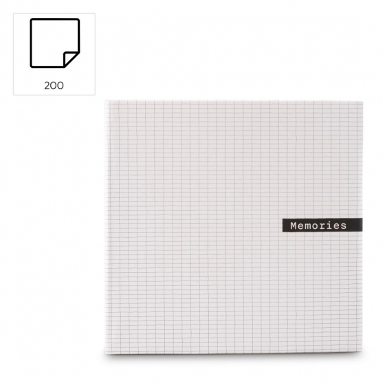 Fotoalbum DESIGNLINE II MEMO CHECK 200 fotografií, 10x15 cm