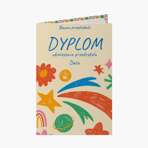 Skládací Diplom Diplom z pastelek, 20x30 cm