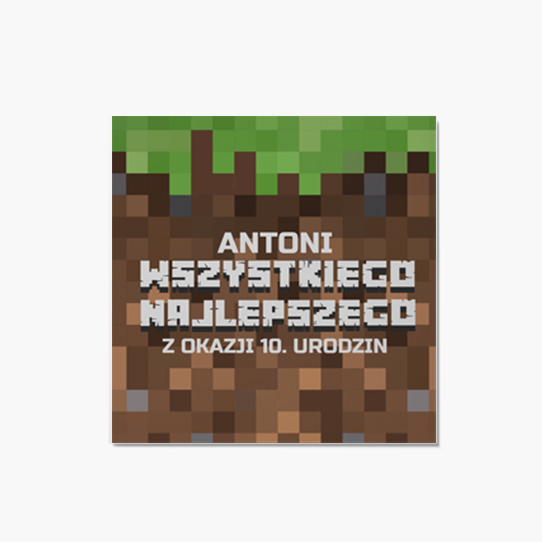 Fotopřání Pro něj: Pixely, 14x14 cm