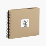 Samolepící fotoalbum Fine Art tmavě šedohnědá - 50 stran, 28x24 cm