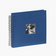 Samolepící fotoalbum FINE ART 50 stran MODRÝ – černé listy, 28x24 cm