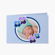 Fotopřání Fialky - verze 2, 15x10 cm