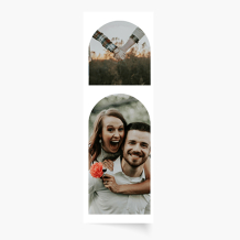 Giga fotobudka, Asymetrické 2 fotografie s mašlí