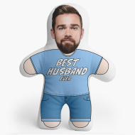 Polštář 3D personalizovaný, Welur, Best husband ever, 46x33 cm