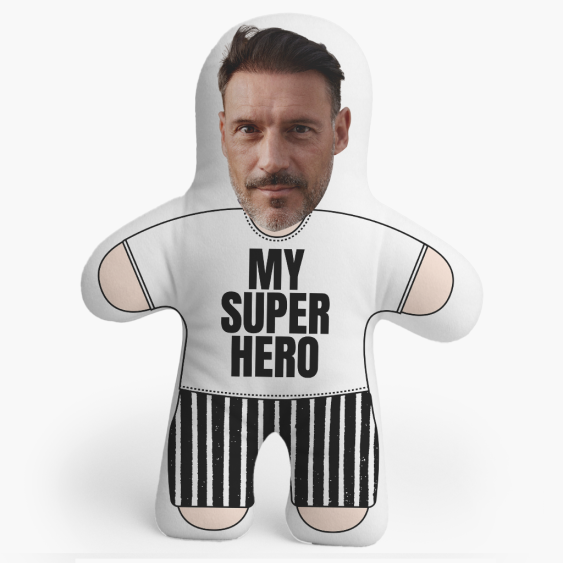 Polštář 3D personalizovaný, Samet, Můj superhrdina, 46x33 cm