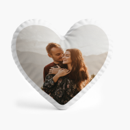 Polštář 3D personalizovaný, Welur, Srdce s rámečkem, 33x33 cm