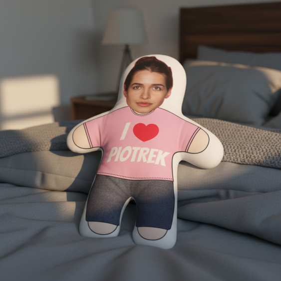 Polštář 3D personalizovaný, Samet, Mini já, miluju ho, 46x33 cm