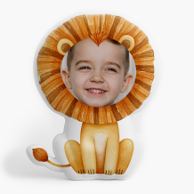 Polštář 3D personalizovaný, Samet, Lev, 30x30 cm