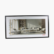 Fotorámeček na fotografií panoramatickou 100x50 černý, 100x50 cm