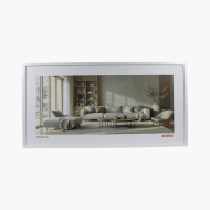 Fotorámeček na fotografií panoramatickou 100x50 bílá, 100x50 cm