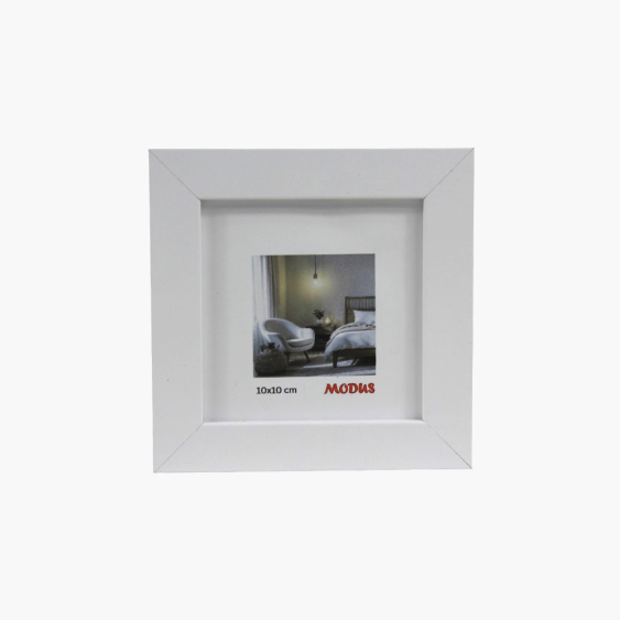 Rámeček na fotografii čtverec 10x10 bílý, 10x10 cm