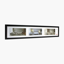 Rámeček na fotografii panoramatický 15x90 černý, 15x90 cm