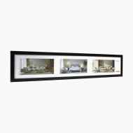 Fotorámeček na fotografií panoramatickou 15x90 černý, 15x90 cm