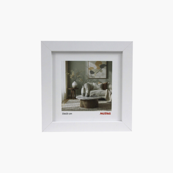 Rámeček na fotografii čtverec 15x15 bílý, 15x15 cm