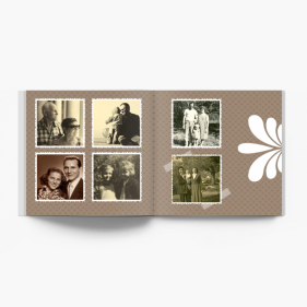 Z rodinného alba fotokniha, 30x30 cm